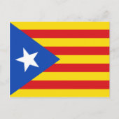 Carte Postale Drapeau de Catalogne (Devant)