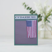 Carte Postale Drapeau de Cedarburg (Debout devant)