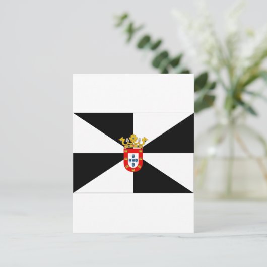 Carte Postale Drapeau de Ceuta (Espagne) (Debout devant)