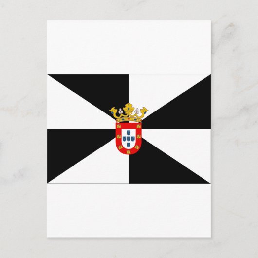 Carte Postale Drapeau de Ceuta (Espagne) (Devant)