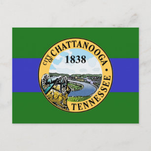 Carte Postale Drapeau de Chattanooga, Tennessee