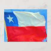 Carte Postale drapeau de chili (Devant)