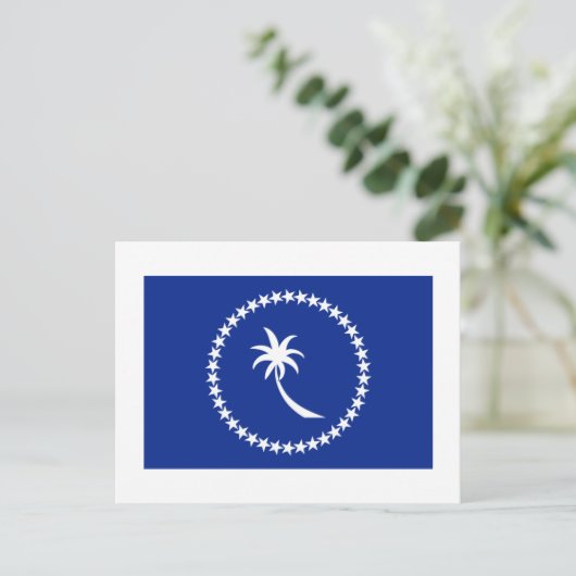 Carte Postale Drapeau de Chuuk (Debout devant)