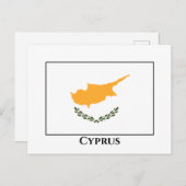 Carte Postale Drapeau de Chypre (Devant / Derrière)