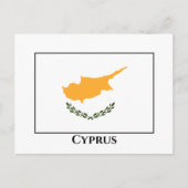Carte Postale Drapeau de Chypre (Devant)