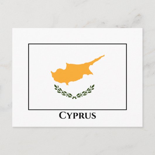 Carte Postale Drapeau de Chypre (Devant)