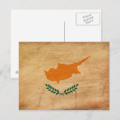 Carte Postale Drapeau de Chypre (Devant / Derrière)