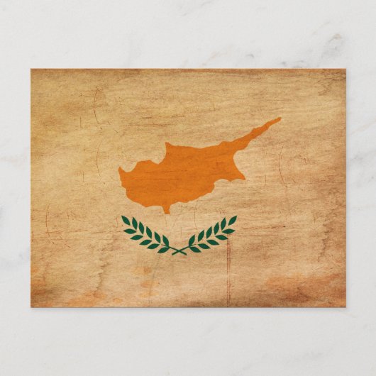 Carte Postale Drapeau de Chypre (Devant)