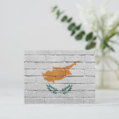 Carte Postale Drapeau de Chypre (Debout devant)