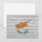 Carte Postale Drapeau de Chypre (Devant / Derrière)