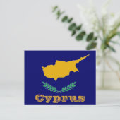 Carte Postale Drapeau de Chypre (Debout devant)