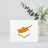 Carte Postale Drapeau de Chypre (Chypre grecque) (Debout devant)