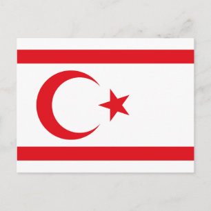 Carte Postale Drapeau de Chypre du Nord