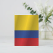 Carte Postale Drapeau de Colombie (Debout devant)