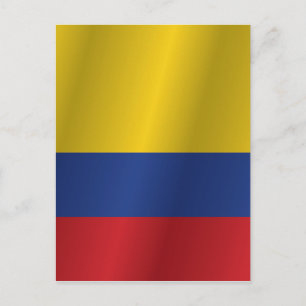Carte Postale Drapeau de Colombie