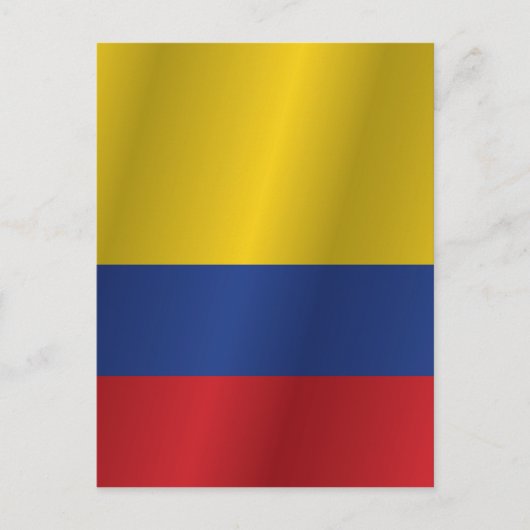Carte Postale Drapeau de Colombie (Devant)