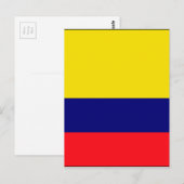 Carte Postale Drapeau de Colombie (Devant / Derrière)