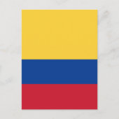 Carte Postale Drapeau de Colombie (Devant)