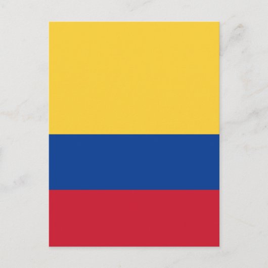 Carte Postale Drapeau de Colombie (Devant)