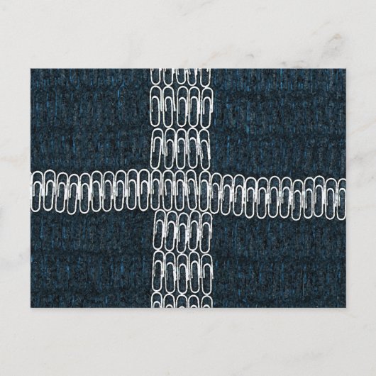 Carte Postale Drapeau de Cornouailles de Paperclips (Devant)