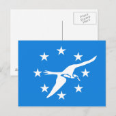 Carte Postale Drapeau de Corpus Christi (Devant / Derrière)