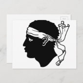 Carte Postale Drapeau de Corse (Devant / Derrière)