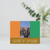 Carte Postale Drapeau de Côte d'Ivoire (Debout devant)