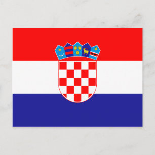 Carte postale Drapeau de Croatie