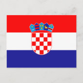 Carte postale Drapeau de Croatie (Devant)