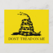 Carte Postale Drapeau de crotale de Gadsden : Guerre révolutionn (Dos)