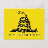 Carte Postale Drapeau de crotale de Gadsden : Guerre révolutionn (Devant)