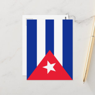 Carte Postale Drapeau de Cuba