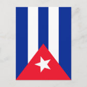 Carte Postale Drapeau de Cuba (Devant)