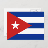 Carte Postale Drapeau de Cuba (Devant / Derrière)