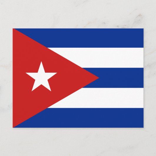 Carte Postale Drapeau de Cuba (Devant)