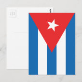 Carte Postale Drapeau de Cuba (Devant / Derrière)