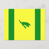 Carte Postale Drapeau de Culebra, Porto Rico (Devant)