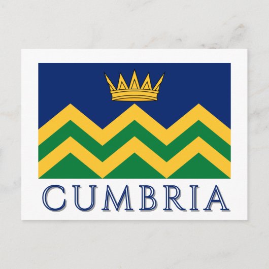 Carte Postale Drapeau de Cumbria (à partir de 2025) (Devant)