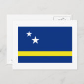 Carte Postale Drapeau de Curaçao (Devant / Derrière)