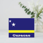 Carte Postale Drapeau de Curacao (Debout devant)