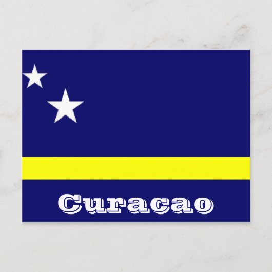 Carte Postale Drapeau de Curacao (Devant)