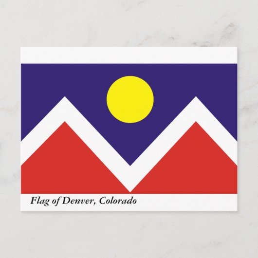 Carte Postale Drapeau de Denver (Devant)