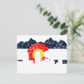 Carte Postale Drapeau de Denver le Colorado (Debout devant)