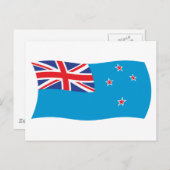 Carte postale Drapeau de dépendance Ross (Devant / Derrière)