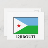 Carte Postale Drapeau de Djibouti (Devant / Derrière)