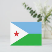 Carte Postale Drapeau de Djibouti (Debout devant)
