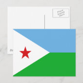 Carte Postale Drapeau de Djibouti (Devant / Derrière)