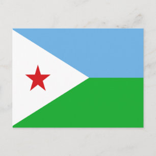 Carte Postale Drapeau de Djibouti
