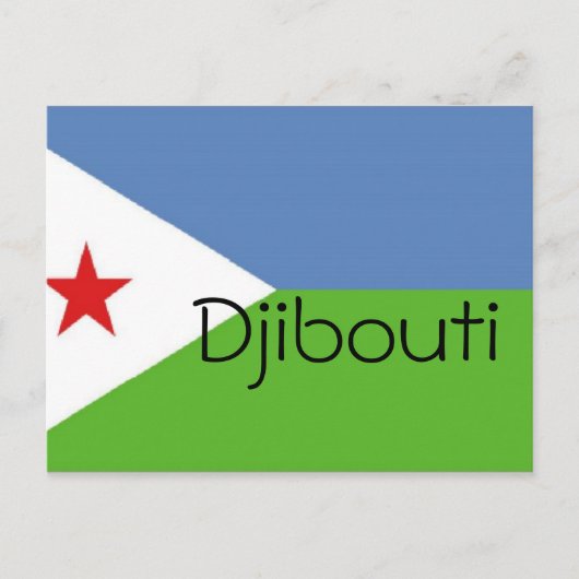 Carte Postale Drapeau de Djibouti (Devant)