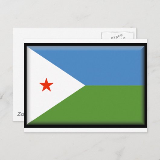 Carte Postale Drapeau de Djibouti (Devant / Derrière)